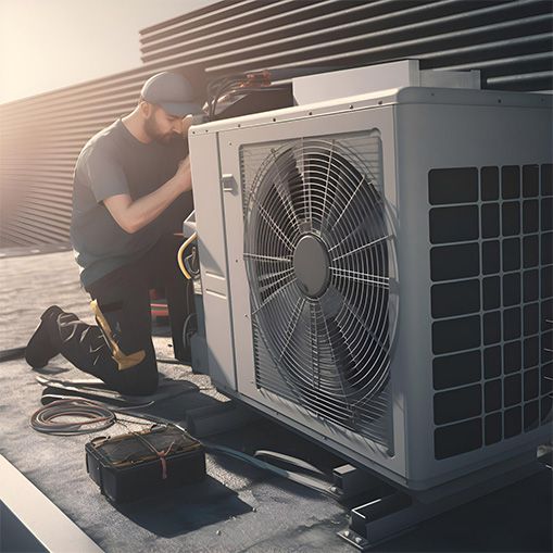 Man Servicing AV Unit